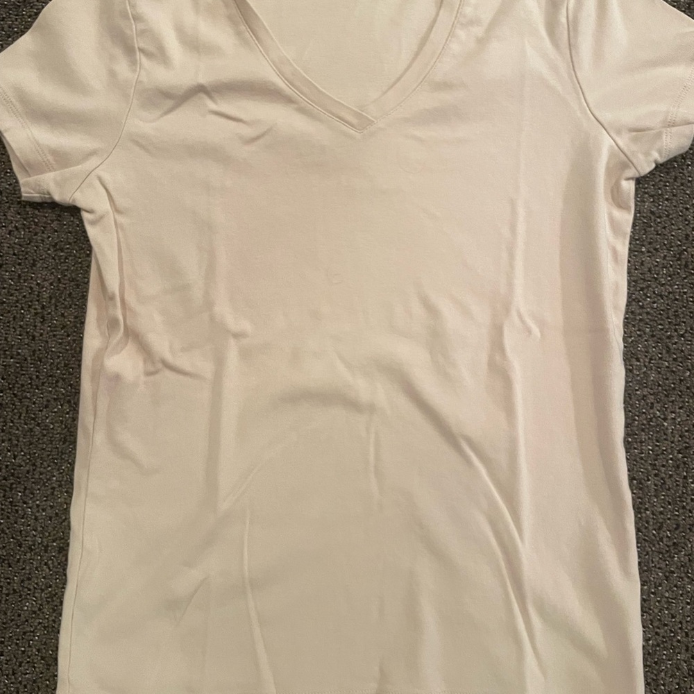 St. John’s Bay Classic Tee, Beige, Size S
